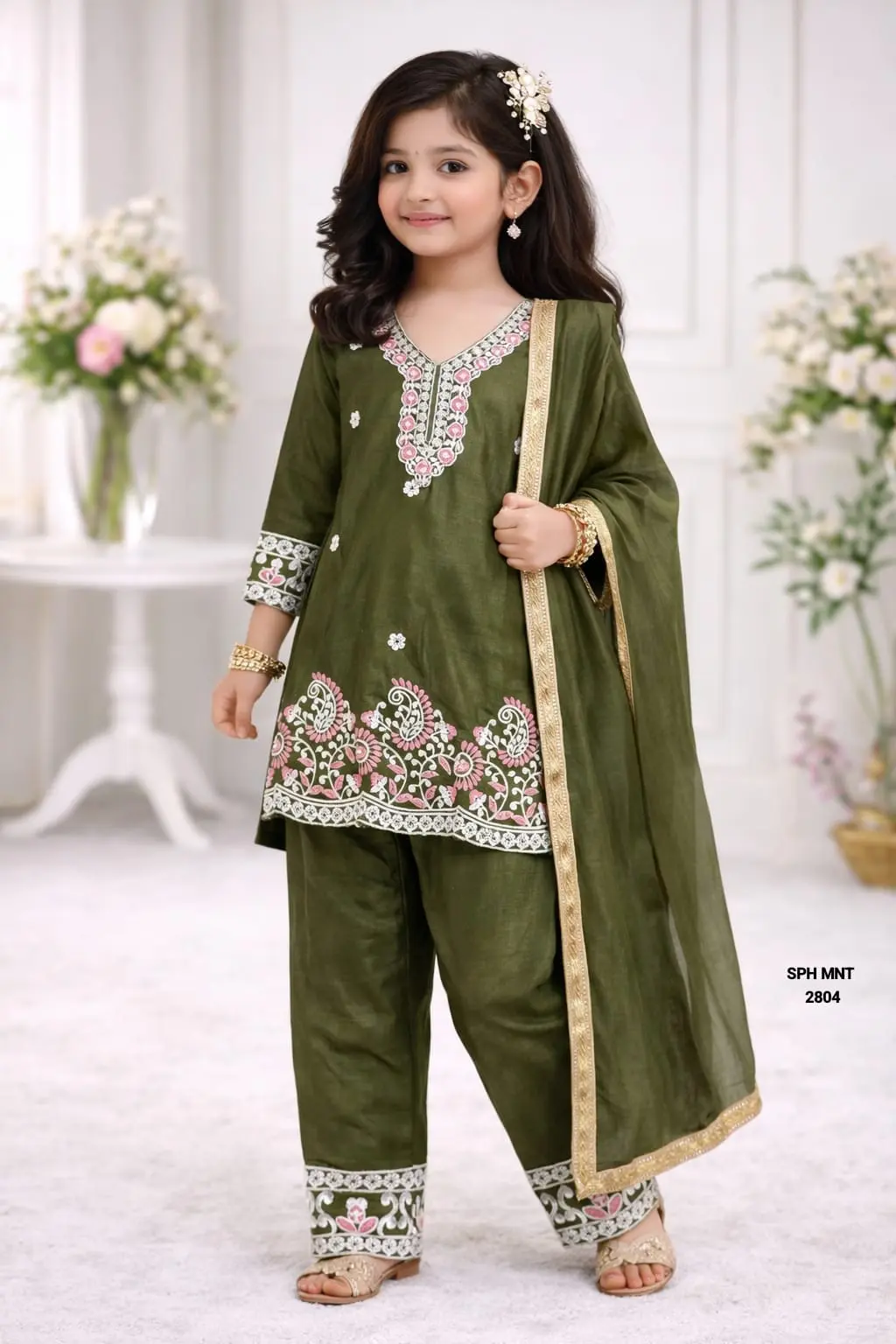 Premium Designer Palazzo Set for Girls